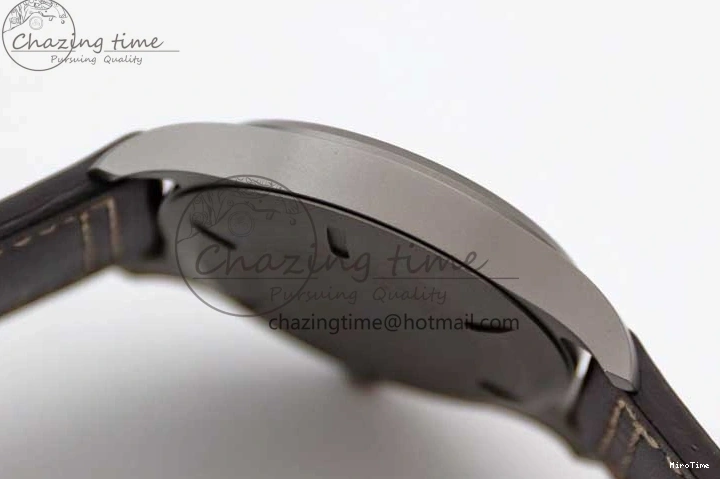 MIROTIME 0312 Mark XVIII IW327006 Titanium M+F 1:1 Best Edition Black Dial on Brown Leather Strap A Efficient 7052